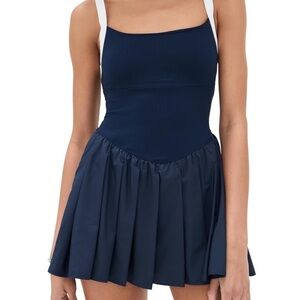 Free People Women's Swing of Things Color-Block Active Dress, Navy, Large